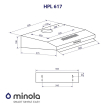 Вытяжка Minola HPL 617 BL