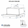 Вытяжка Minola HTL 6214 I 700 LED