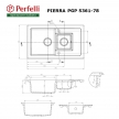 Кухонная мойка Perfelli PIERRA PGP 536-78 WHITE