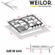 Варильна поверхня Weilor GM W 644 BL