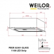 Вытяжка Weilor PBSR 52301 GLASS WH 1100 LED Strip