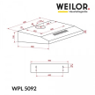 Вытяжка Weilor WPL 5092 FBL